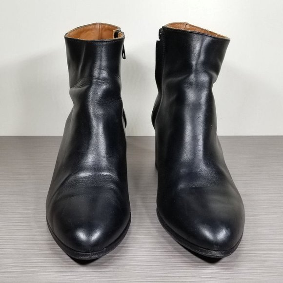 Common Projects Women By Zip Ankle Boot, Black Leather, Womens Size 11 / 41 - Picture 2 of 13